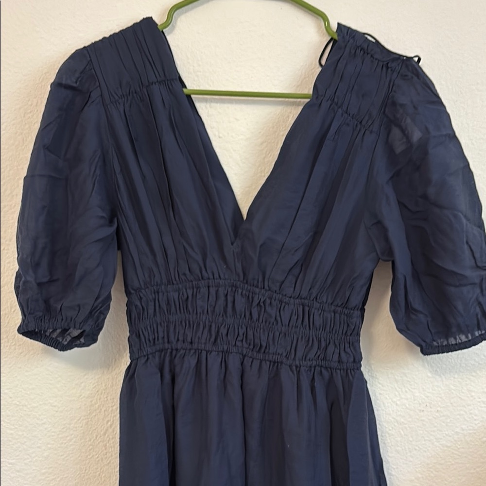 Elegant Navy Blue Women's Dress